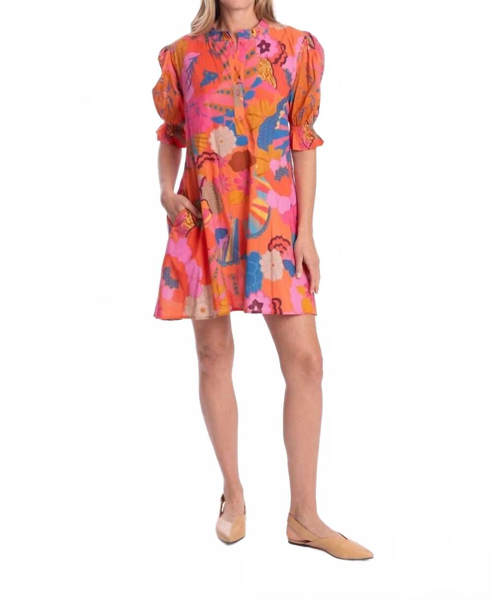 NEW BINDU lourdes mini dress in gypsy garden